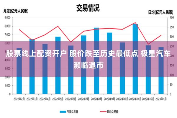 股票线上配资开户 股价跌至历史最低点 极星汽车濒临退市