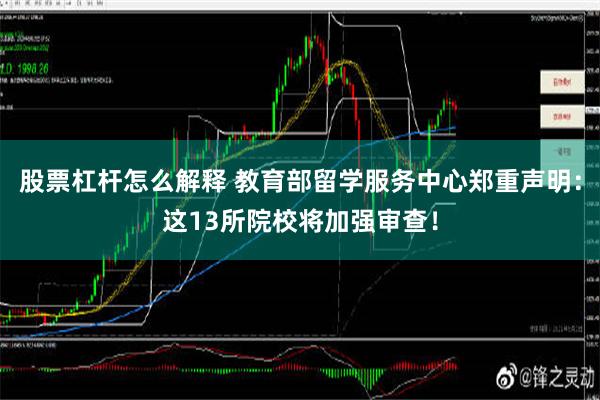 股票杠杆怎么解释 教育部留学服务中心郑重声明：这13所院校将加强审查！