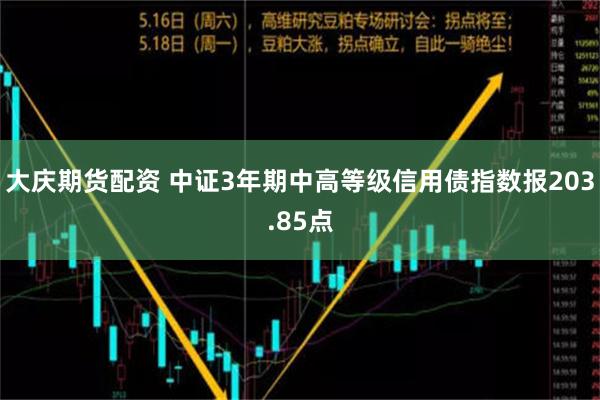 大庆期货配资 中证3年期中高等级信用债指数报203.85点