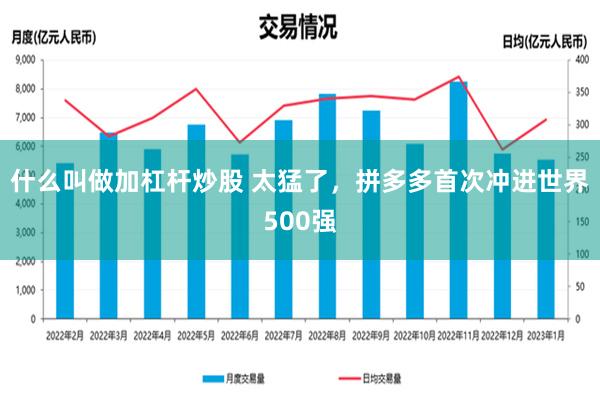 什么叫做加杠杆炒股 太猛了，拼多多首次冲进世界500强